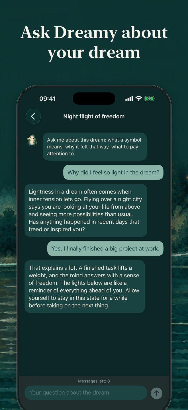 A conversation with Dreamy about a dream